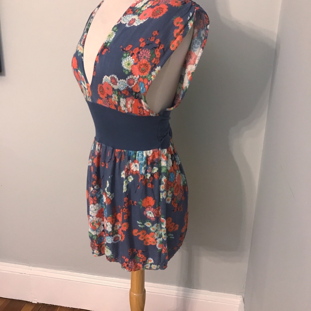 Free People Sleeveless Plunge Top with Tie Belt